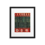 Cappadocian Central  Anatolian Antique Turkish Kilim Print Framed Art Print Gallery Image 4