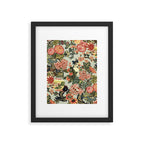 Chinese Dragon Vintage Floral Pattern Framed Art Print Gallery Image 6