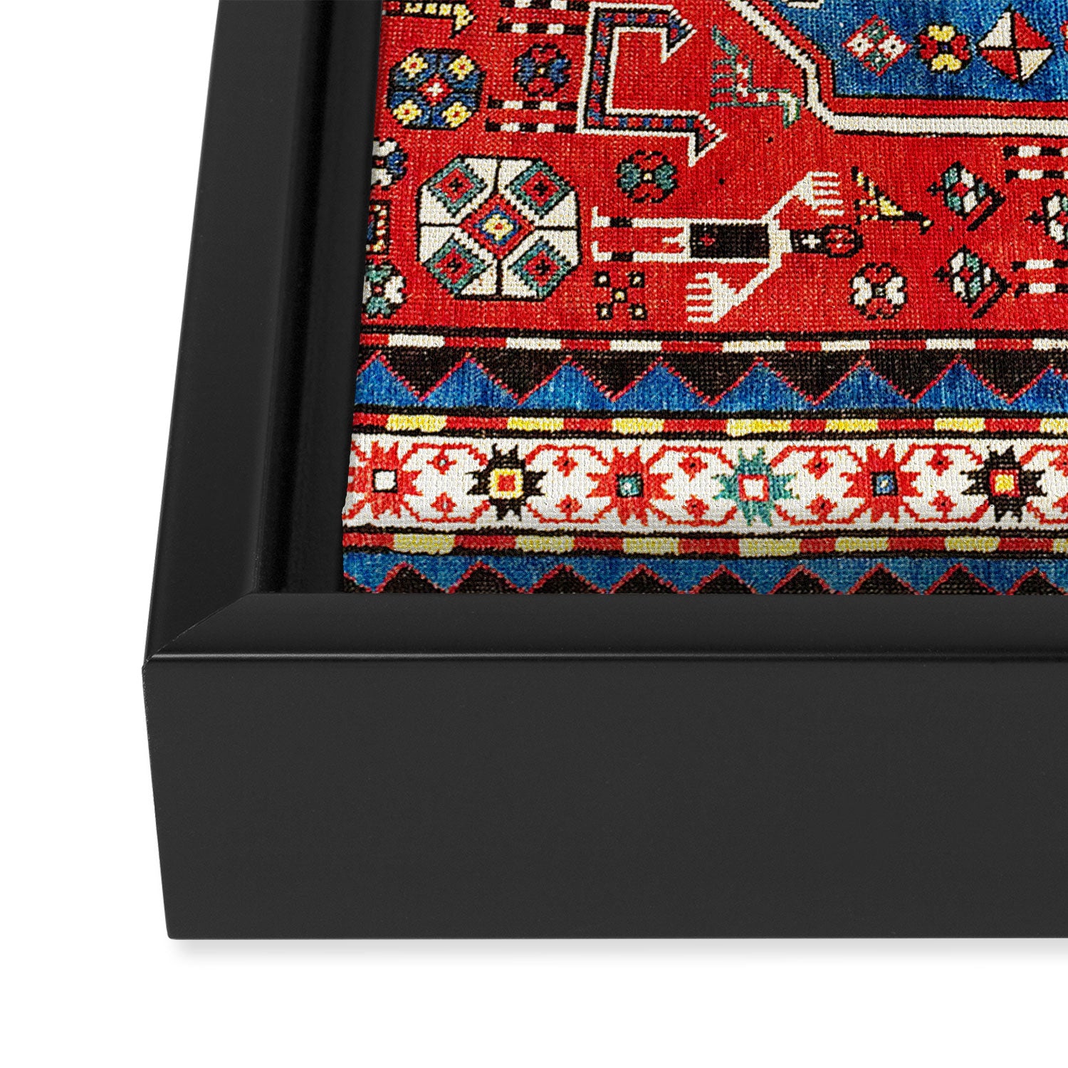Chondzoresk Karabagh Caucasian Antique Carpet Print Framed Canvas Print Gallery Image 3