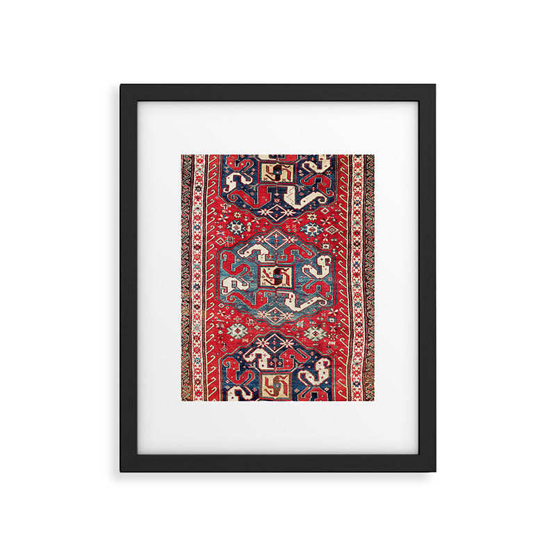 Chondzoresk Karabagh South Caucasus Rug Print Framed Art Print Gallery Image 5