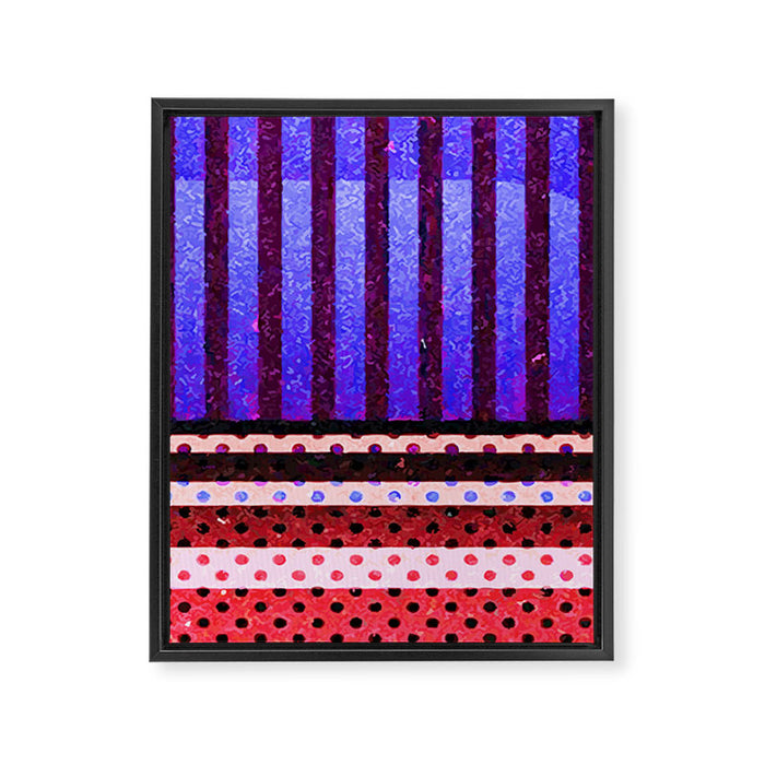 Colors Abstract Geometric Vector Art Framed Canvas Print Gallery Image 1