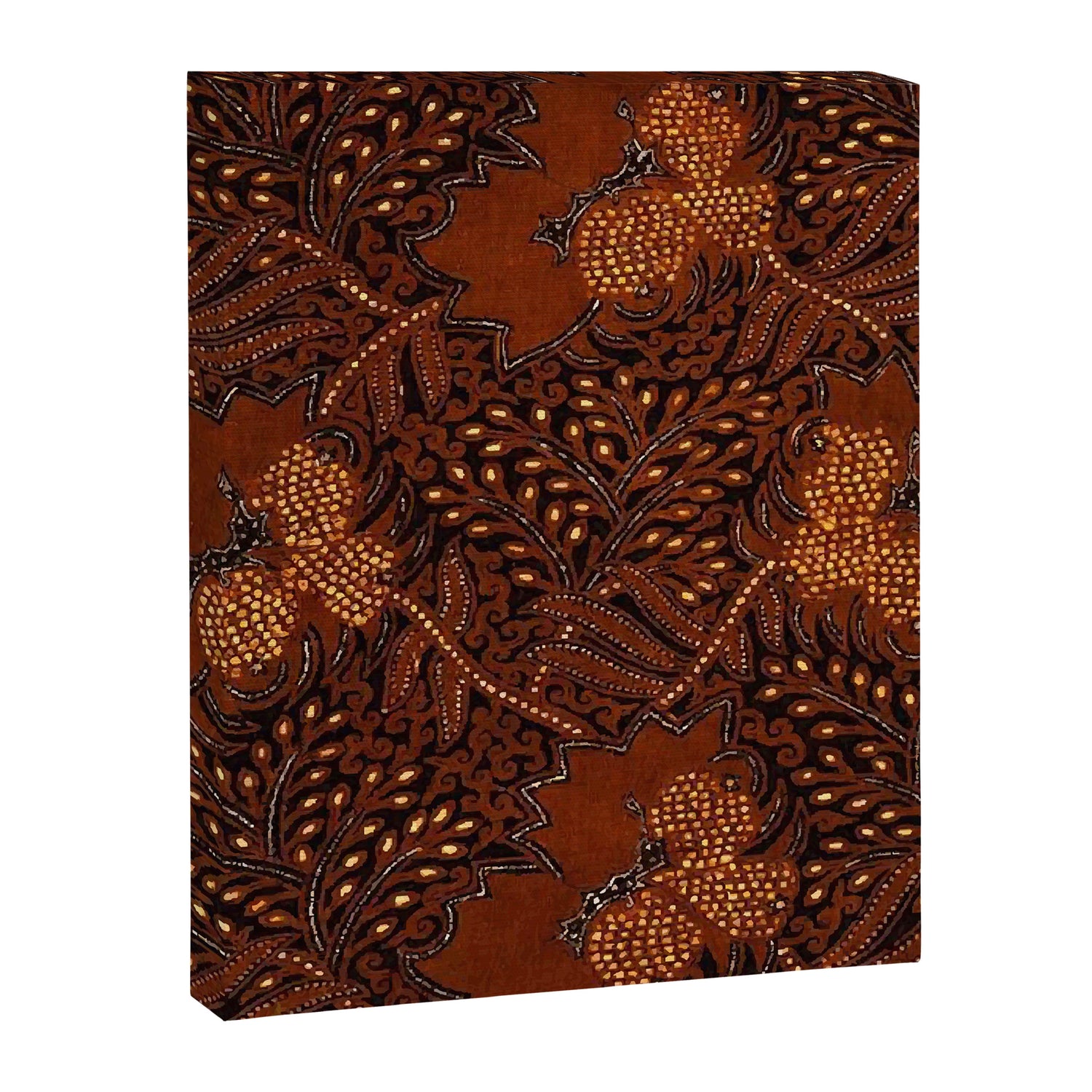 Copper Batik Pattern Abstract Digital Vector Nature Art Canvas Print Gallery Image 3