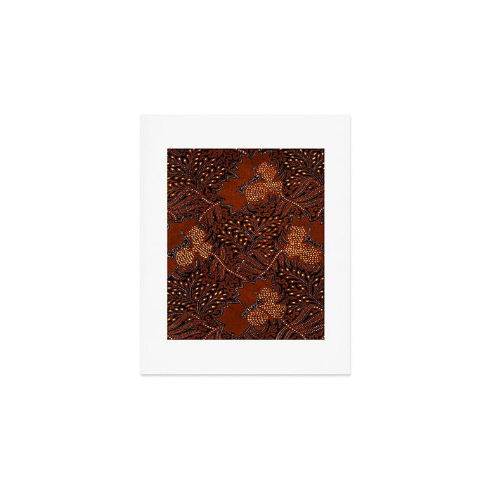 Copper Batik Pattern Abstract Digital Vector Nature Art Art Print Gallery Image 1