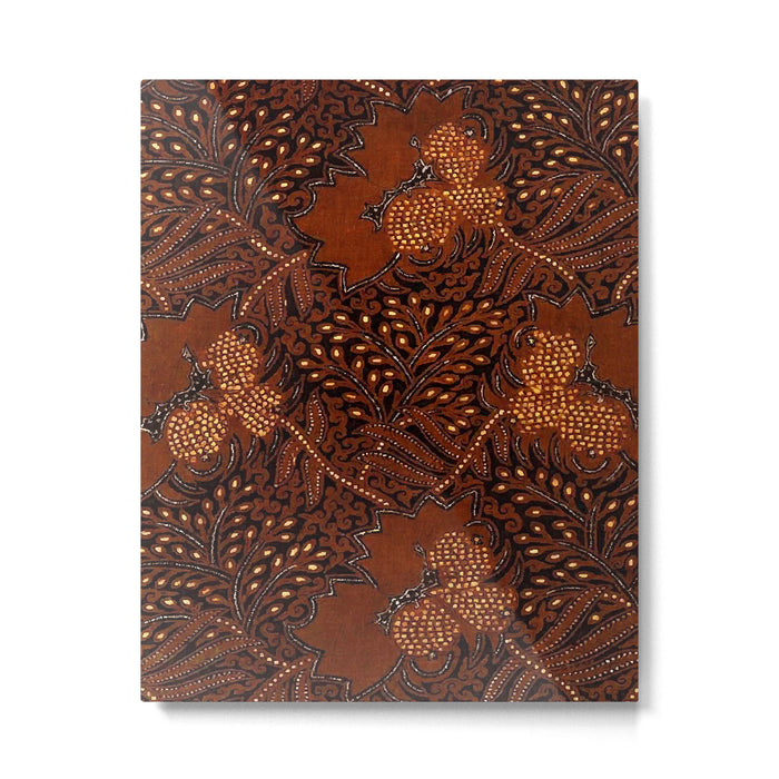 Copper Batik Pattern Abstract Digital Vector Nature Art Metal Print Gallery Image 1