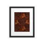 Copper Batik Pattern Abstract Digital Vector Nature Art Framed Art Print Gallery Image 4