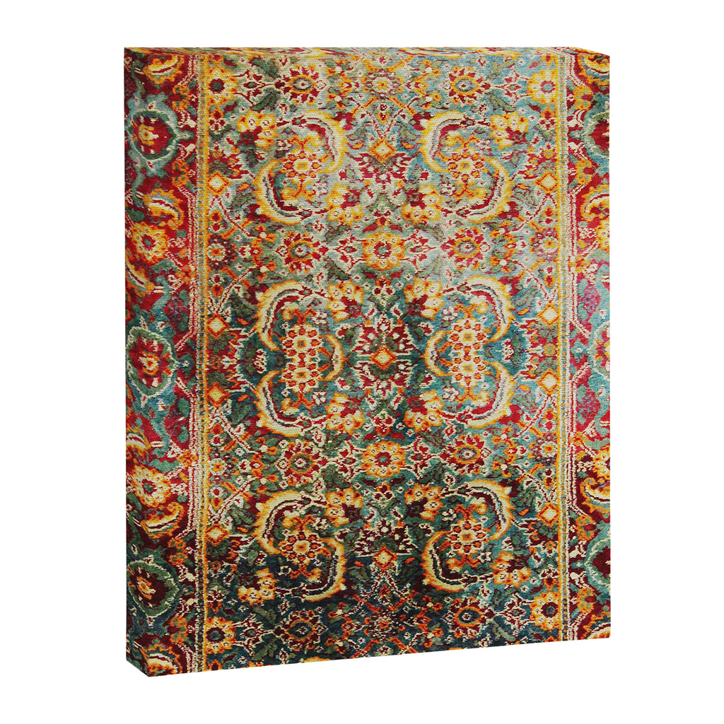 Copper Turquoise Antique Tabriz Rug Print Canvas Print Gallery Image 3