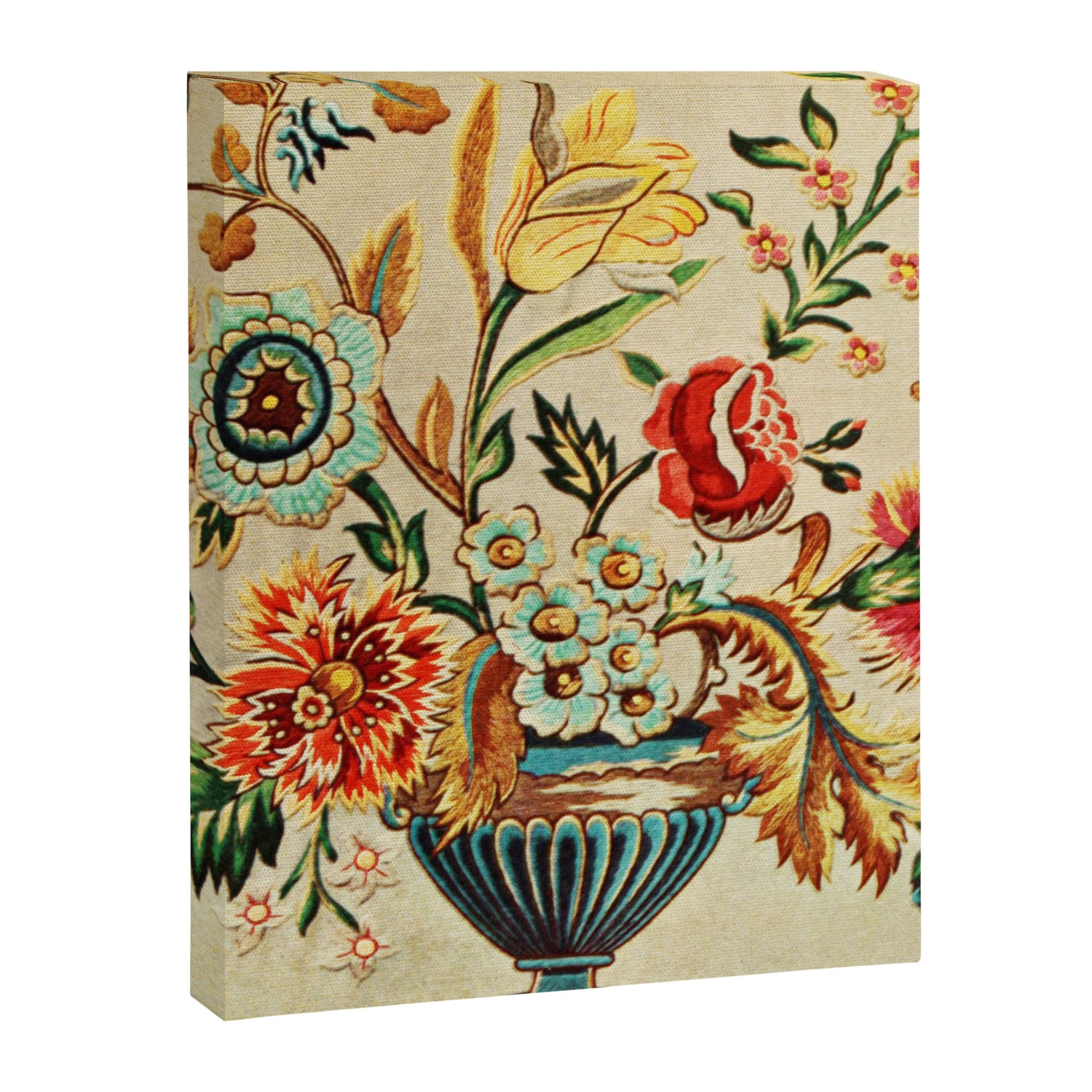 Crewel Still Life Antique Elizabethan Vector Painting Canvas Print Gallery Image 3
