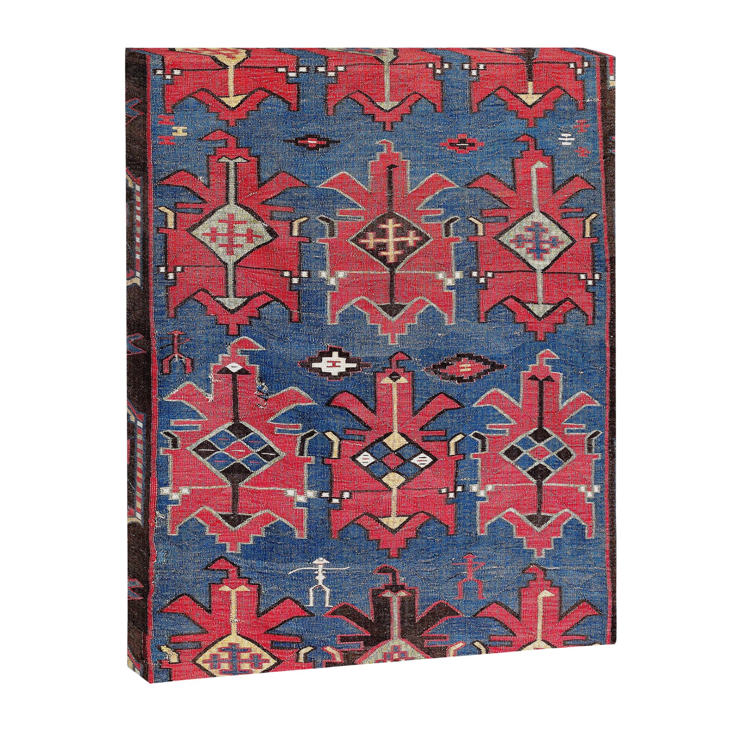 Davaghin Daghestan Northeast Caucasus Kilim Print Canvas Print Gallery Image 3