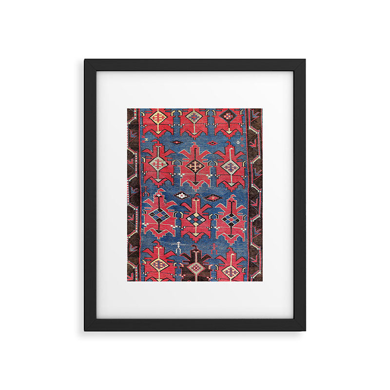 Davaghin Daghestan Northeast Caucasus Kilim Print Framed Art Print Gallery Image 4