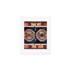 Davagin  Antique Daghestan East Caucasus Kilim Print Art Print Gallery Image 1