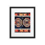 Davagin  Antique Daghestan East Caucasus Kilim Print Framed Art Print Gallery Image 5
