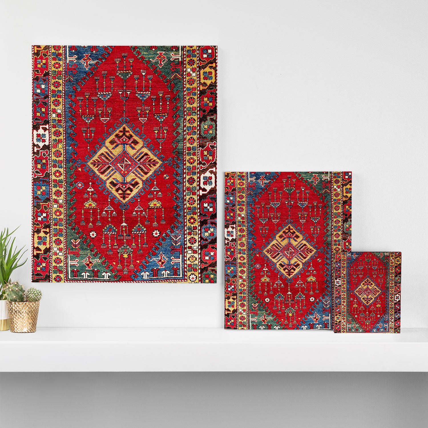 Dazkiri Southwest Anatolian Rug Print Canvas Print Gallery Image 3