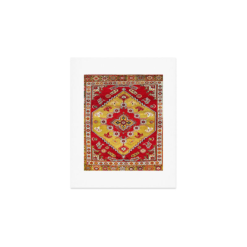 Dazkiri Southwest Anatolian Rug Print Art Print Gallery Image 1
