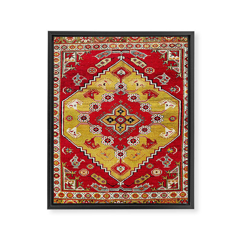 Dazkiri Southwest Anatolian Rug Print Framed Canvas Print Gallery Image 3