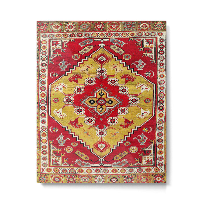 Dazkiri Southwest Anatolian Rug Print Metal Print Gallery Image 1