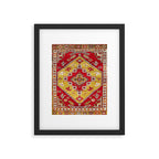 Dazkiri Southwest Anatolian Rug Print Framed Art Print Gallery Image 6