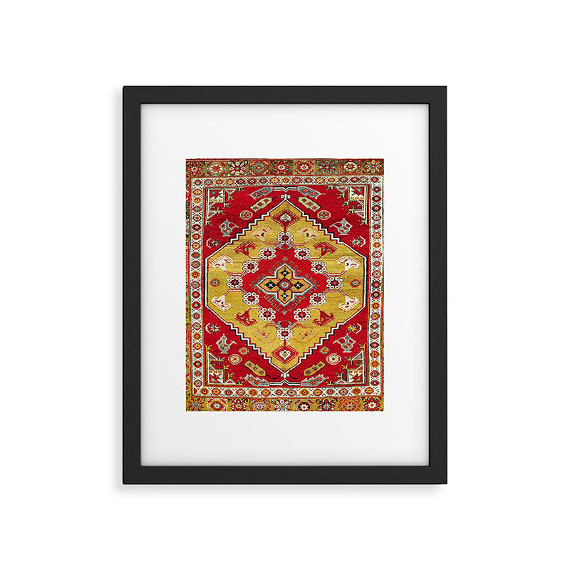 Dazkiri Southwest Anatolian Rug Print Framed Art Print Gallery Image 6