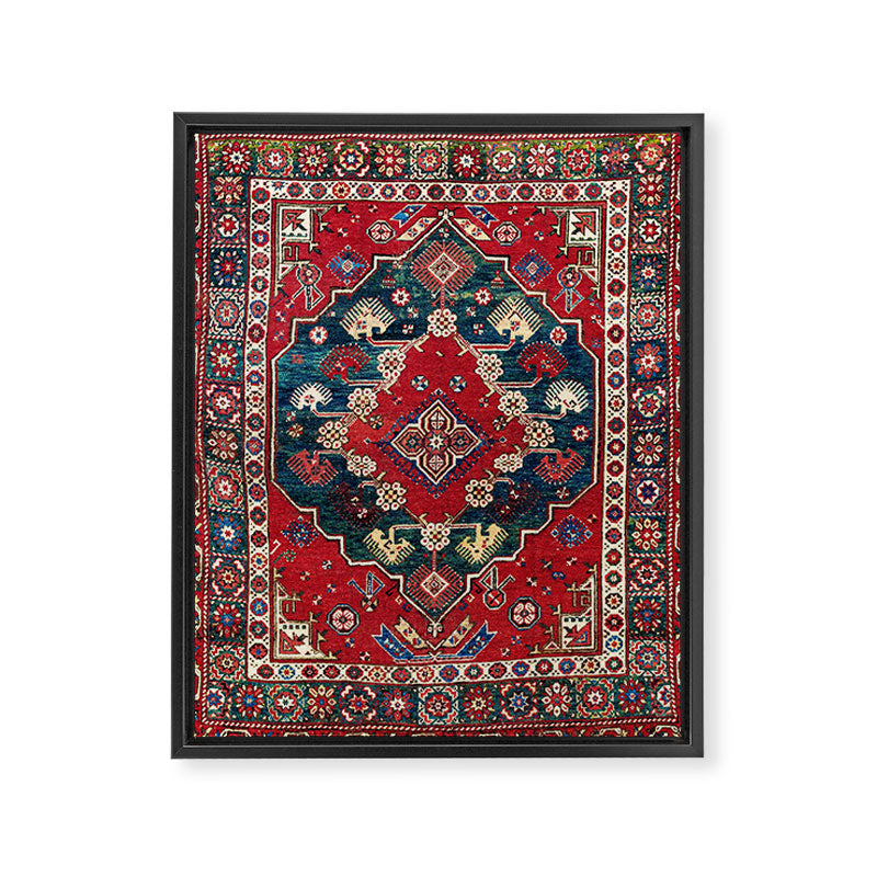 Dazkiri Southwest Anatolian Rug Print Framed Canvas Print Gallery Image 3