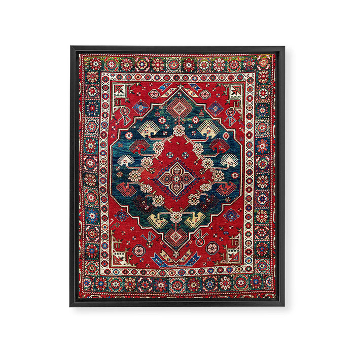 Dazkiri Southwest Anatolian Rug Print Framed Canvas Print Gallery Image 1