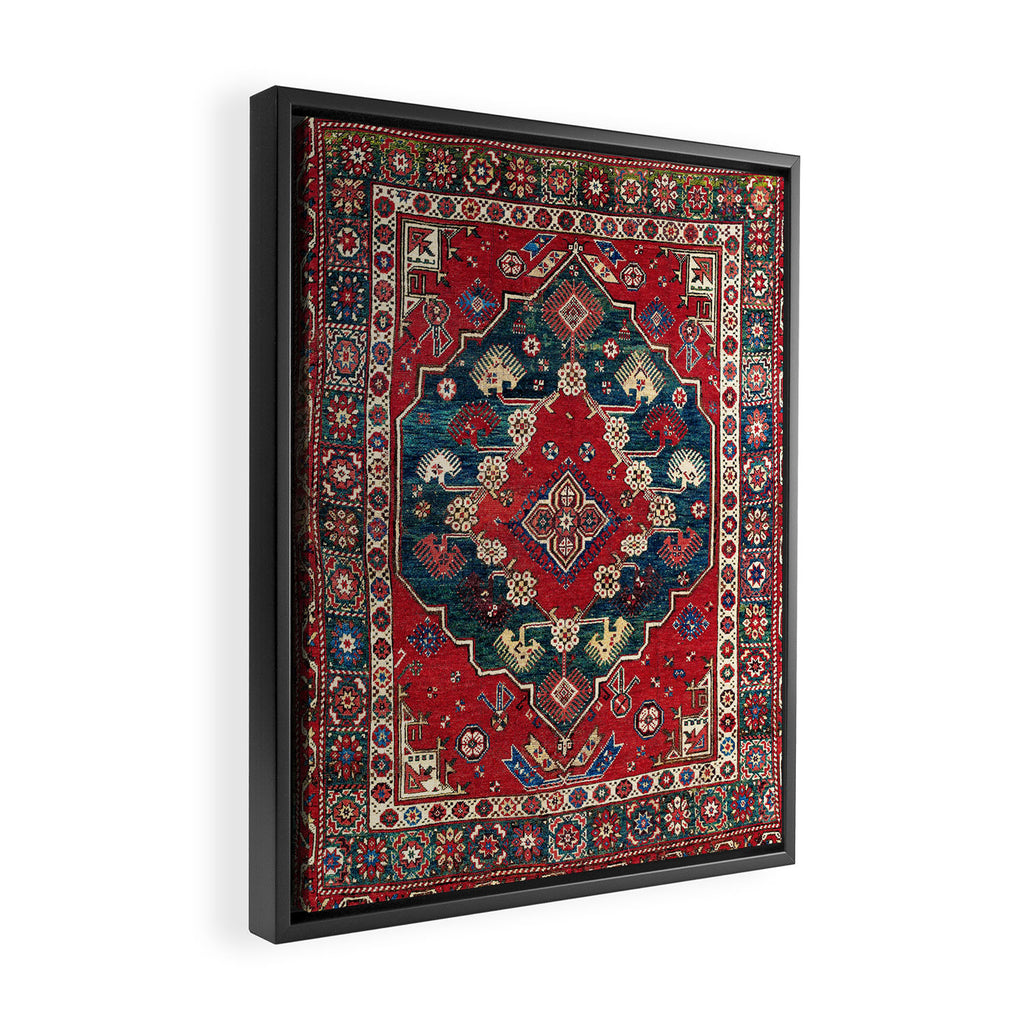 Dazkiri Southwest Anatolian Rug Print Framed Canvas Print Gallery Image 2