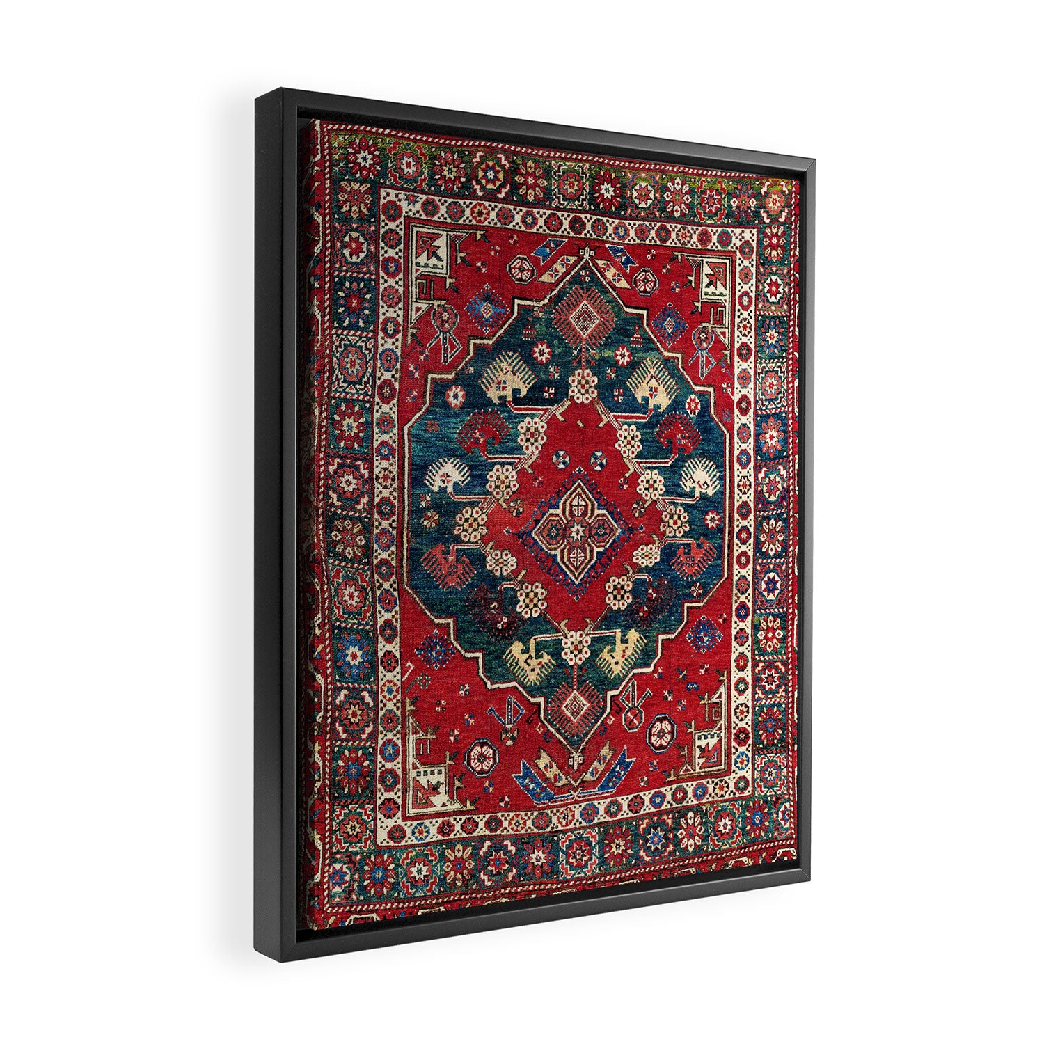 Dazkiri Southwest Anatolian Rug Print Framed Canvas Print Gallery Image 2