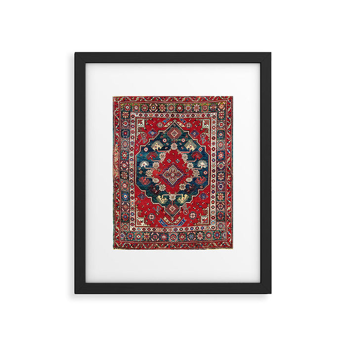 Dazkiri Southwest Anatolian Rug Print Framed Art Print Gallery Image 1