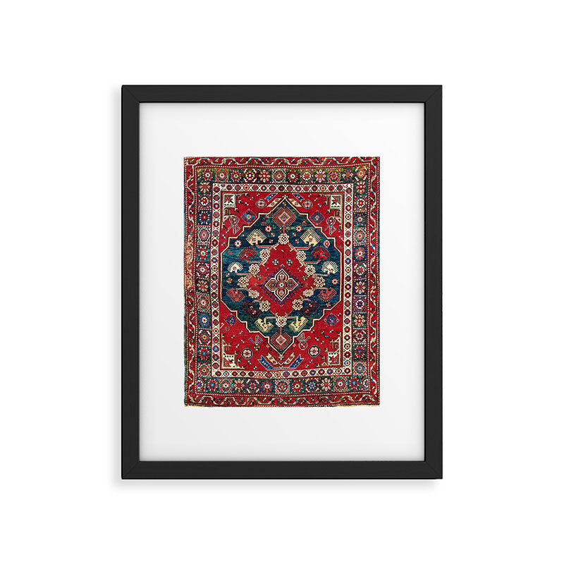 Dazkiri Southwest Anatolian Rug Print Framed Art Print Gallery Image 5