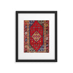 Dazkiri Southwest Anatolian Rug Print Framed Art Print Gallery Image 5