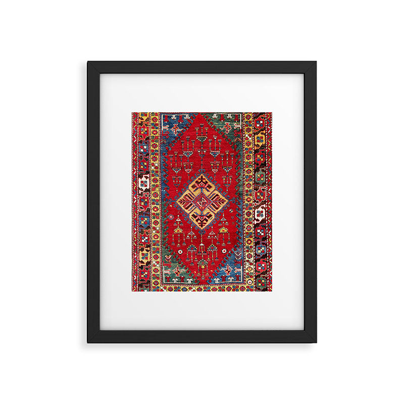 Dazkiri Southwest Anatolian Rug Print Framed Art Print Gallery Image 4