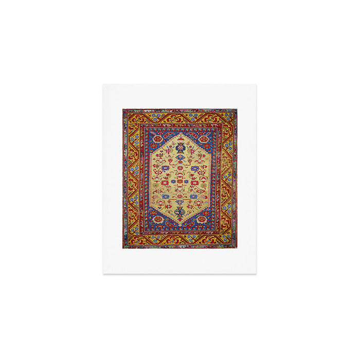 Demerci Kula Antique Turkish Rug Print Art Print Gallery Image 1