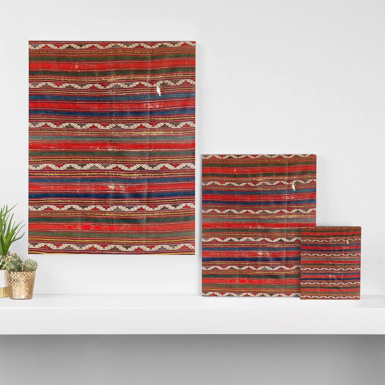 Denizli West Anatolian Kilim Print Canvas Print Gallery Image 3