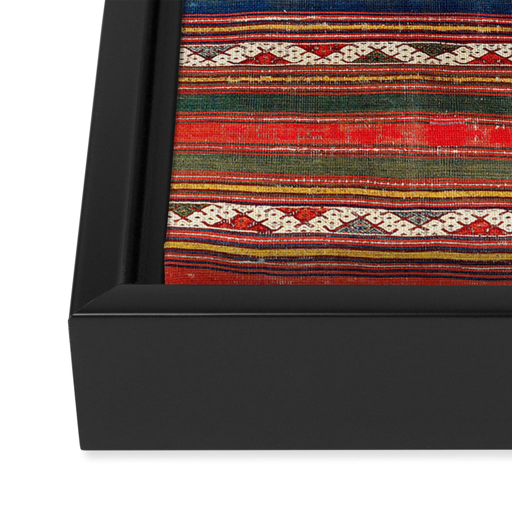 Denizli West Anatolian Kilim Print Framed Canvas Print Gallery Image 3