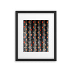 Diamond Tribal Persian Rug Print Framed Art Print Gallery Image 6