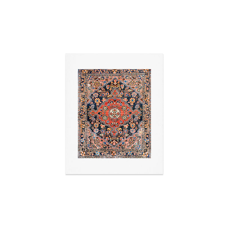 Djosan Poshti West Persian Rug Print Art Print Gallery Image 1