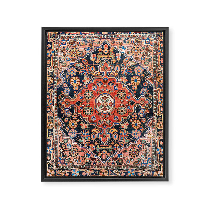 Djosan Poshti West Persian Rug Print Framed Canvas Print Gallery Image 1