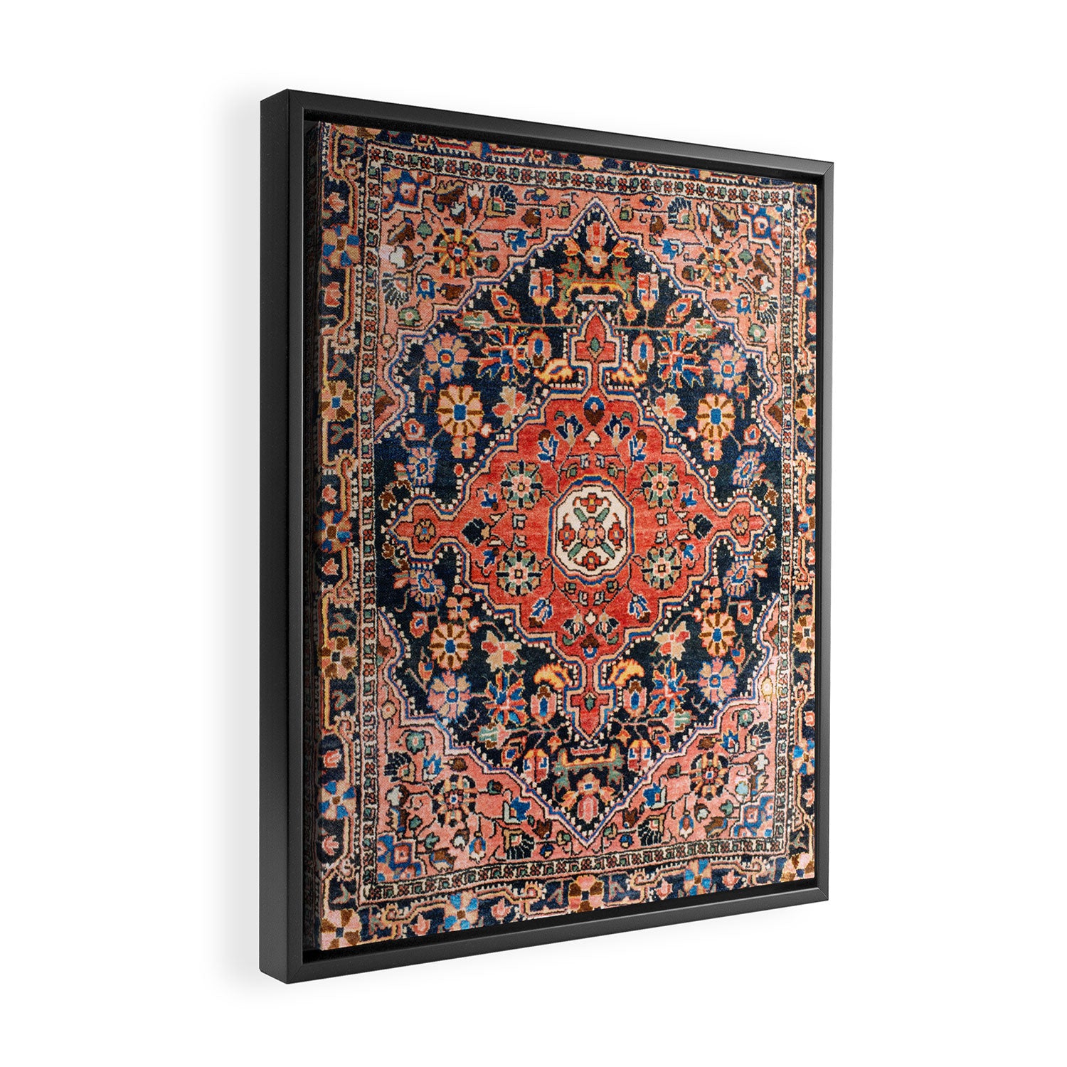 Djosan Poshti West Persian Rug Print Framed Canvas Print Gallery Image 2