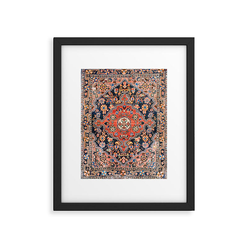 Djosan Poshti West Persian Rug Print Framed Art Print Gallery Image 4