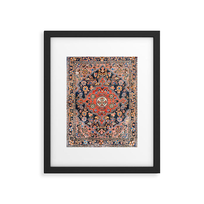 Djosan Poshti West Persian Rug Print Framed Art Print Gallery Image 1