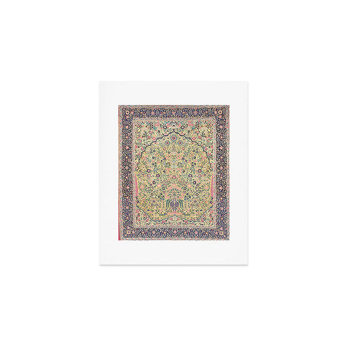 Douglass Mughal 'Millefleurs' North Indian Rug Print Art Print Gallery Image 1