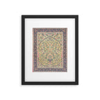 Douglass Mughal 'Millefleurs' North Indian Rug Print Framed Art Print Gallery Image 5