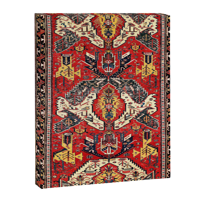 Dragon Sumakh Antique East Caucasus Kuba Rug Print Canvas Print Gallery Image 1