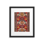 Dragon Sumakh Antique East Caucasus Kuba Rug Print Framed Art Print Gallery Image 5