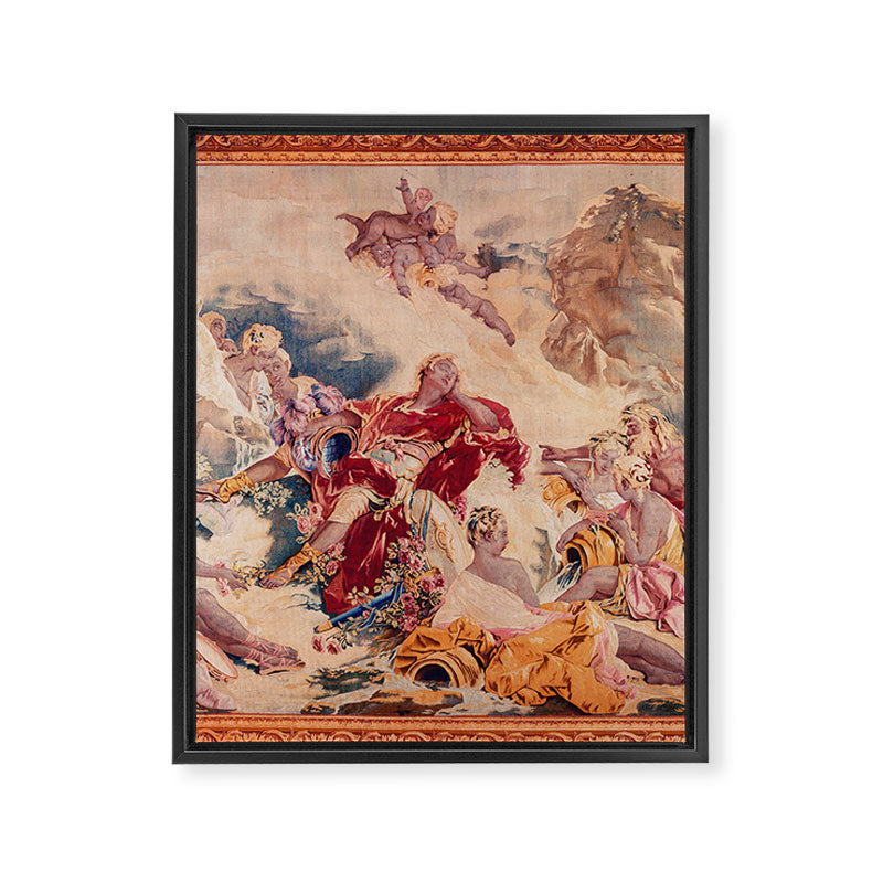 Dream of Rinaldo 18th Century French Tapestry Print Framed Canvas Print Gallery Image 3