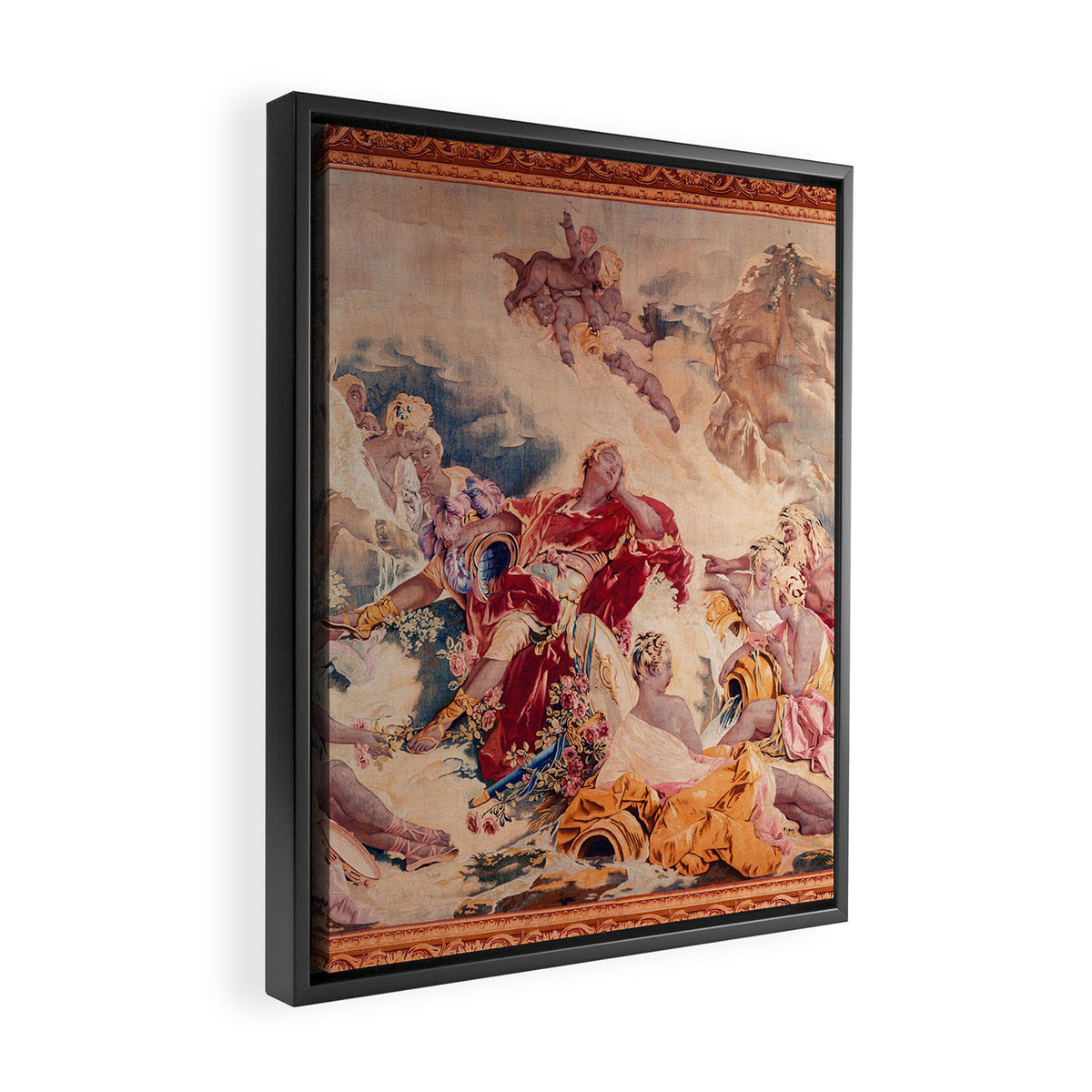 Dream of Rinaldo 18th Century French Tapestry Print Framed Canvas Print Gallery Image 2