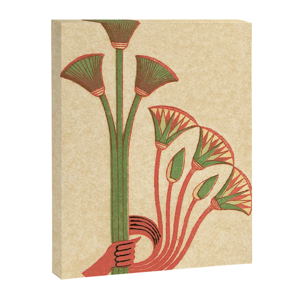 Egyptian Papyrus Plants and Lotus Flowers Canvas Print Gallery Image 6