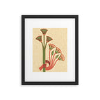 Egyptian Papyrus Plants and Lotus Flowers Framed Art Print Gallery Image 5