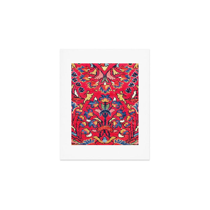 Enjilas Vintage Persian Rug Print Art Print Gallery Image 1