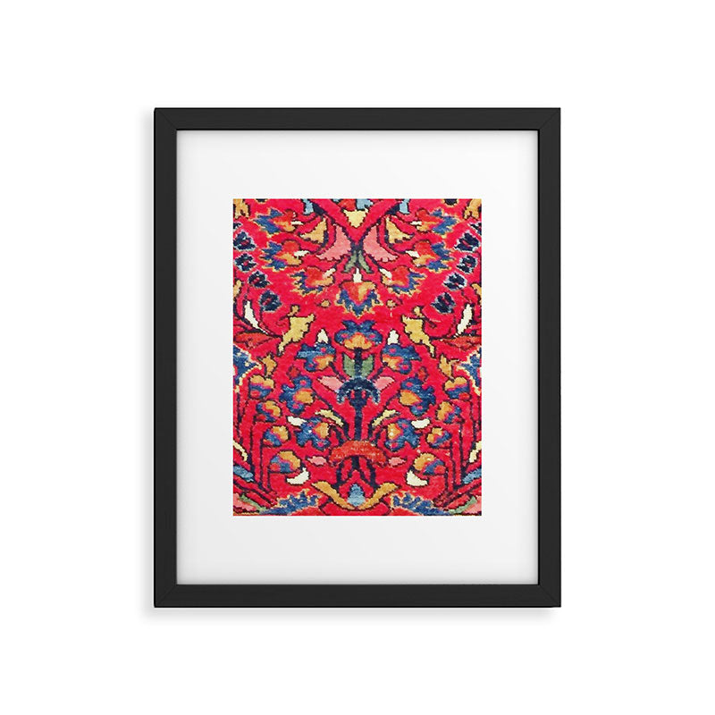 Enjilas Vintage Persian Rug Print Framed Art Print Gallery Image 6
