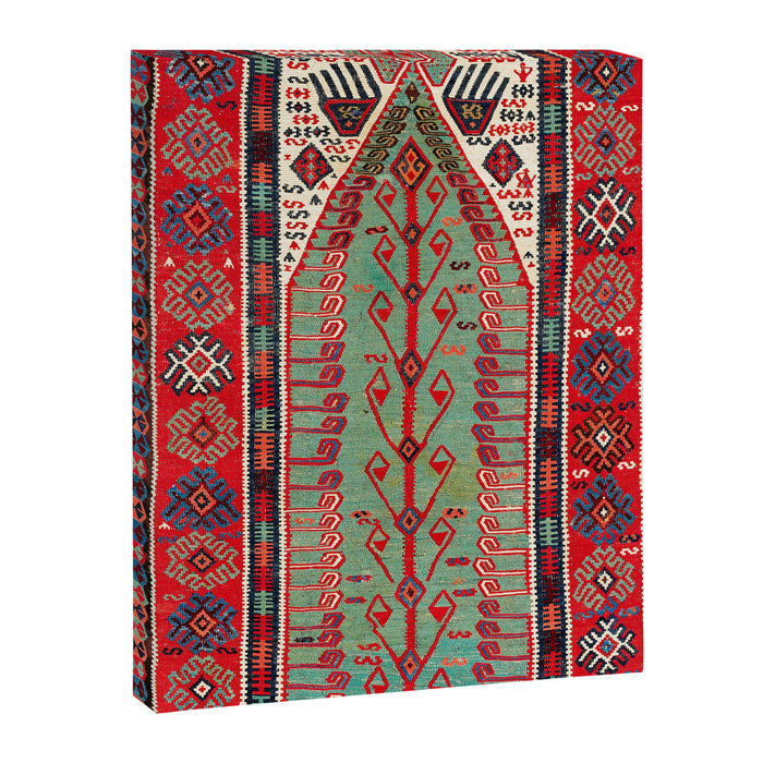 Erzerum Northeast Anatolian Niche Kilim Print Canvas Print Gallery Image 1