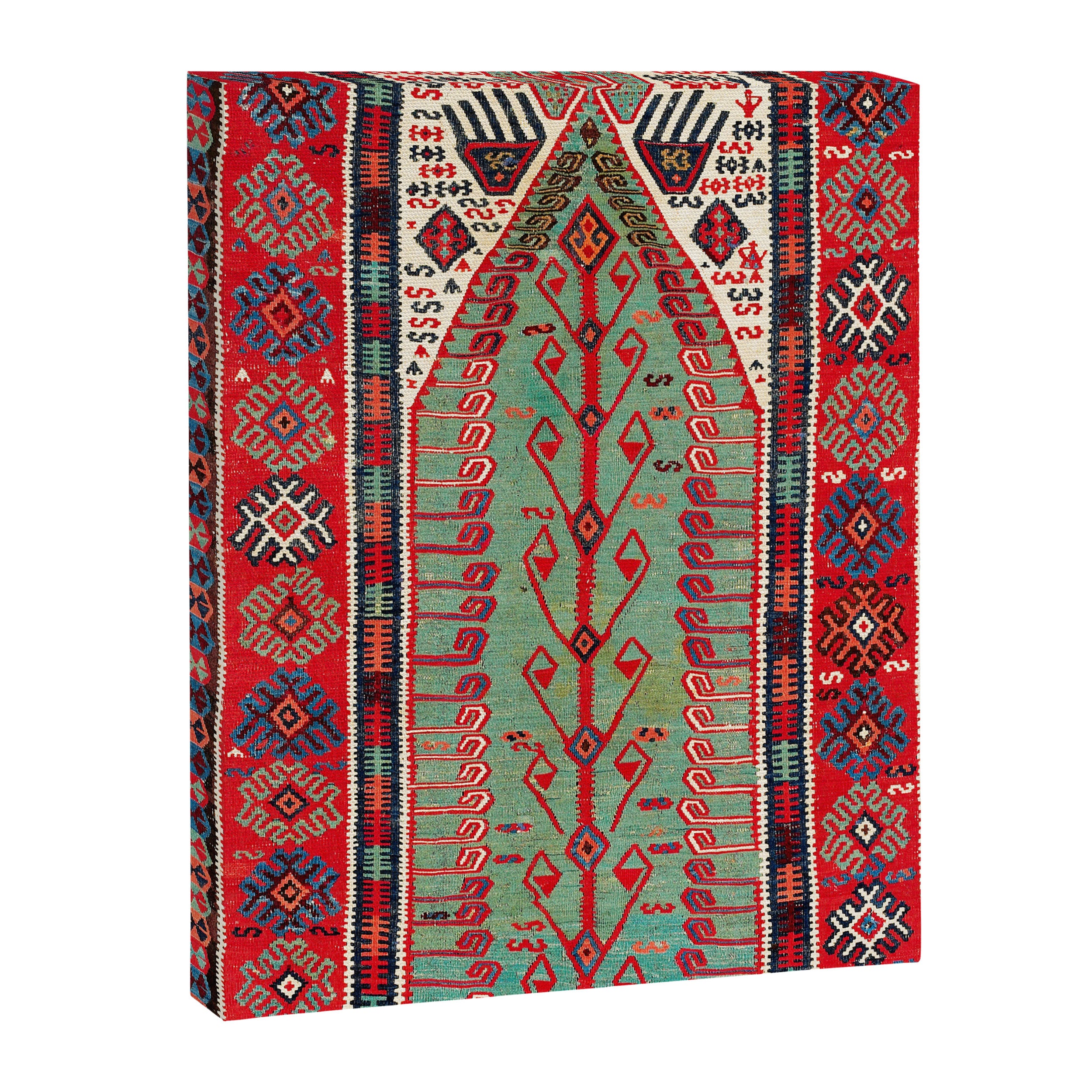 Erzerum Northeast Anatolian Niche Kilim Print Canvas Print Gallery Image 6